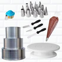 Kit Confeiteiro Iniciante Completo Bailarina Formas Bicos