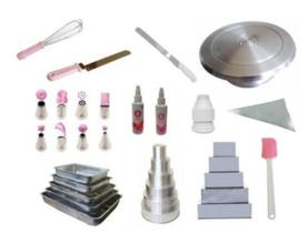 Kit Confeiteiro Nada Básico (Formas + Bailarina + Acessórios Confeitaria) Kit Confeiteiro Nada Básico (Formas + Bailarina + Acessórios Confeitaria)