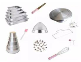 Kit Confeiteiro Rosa Alice. Bailarina, Formas e Acessórios Para Confeitaria