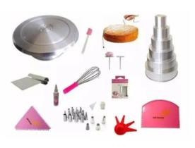 Kit Confeiteiro Rosa Shock. Bailarina 40cm, Formas e Acessórios Para Confeitaria Kit Confeiteiro Rosa Shock. Bailarina 40cm, Formas e Acessórios Para Confeitaria