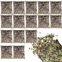 Kit Confete 15 Pacotes Para Folia De Carnaval