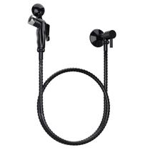 Kit Confort Ducha Higiênica Blukit Preta c/ Ponta Cromada - 220939