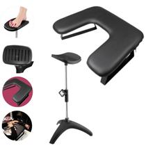 KIT CONFORTO MANICURE PEDICURE PROFISSIONAL APOIO DE PÉS E MÃOS PUNHO ERGONOMICO CORES DOMPEL - Preto