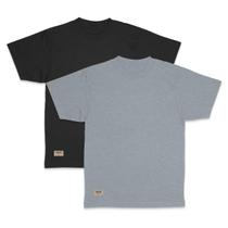 Kit Conforto Masculino 2 Camisetas em Algodão 30.1 de Manga Curta Kit Conforto Masculino 2 Camisetas em Algodão 30.1 de Manga Curta