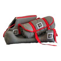 Kit Conforto para Cães e Gatos - Cama, Bolsa e Colchonete G