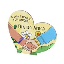 Kit Confraternização: 30 Lembrancinhas MDF para o Dia do Amigo