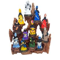 Kit Congá Cobreado Acompanha 12 Orixás De 10 Cm Em Resina