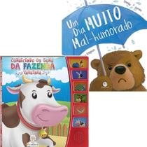 Kit: Conhecendo os sons da fazenda: A vaquinha + Um dia muito mal-humorado - Kit de Livros