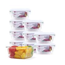 Kit Conjunto 10 Potes Vidro Hermético Tampa Plástico Marmita Mantimentos 320ml Kit Conjunto 10 Potes Vidro Hermético Tampa Plástico Marmita Mantimentos 320ml