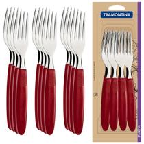 Kit Conjunto 12 Garfos De Mesa Ipanema Talheres Tramontina Com Dentes Aço Inox Varias Cores Kit Conjunto 12 Garfos De Mesa Ipanema Talheres Tramontina Com Dentes Aço Inox Varias Cores