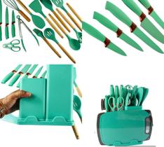 Kit Conjunto 19 Pçs De Utensílios Facas Sa Colher Pegador Talba Kit Conjunto 19 Pçs De Utensílios Facas Sa Colher Pegador Talba