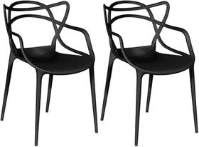 kIT Conjunto 2 Cadeiras Allegra Polipropileno Encosto Moderna para Sala de Jantar Cozinha Bar kIT Conjunto 2 Cadeiras Allegra Polipropileno Encosto Moderna para Sala de Jantar Cozinha Bar