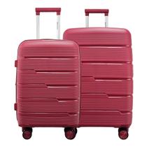 Kit Conjunto 2 Malas Rígidas de Polipropileno 360 com TSA - Gladiador P2PM Kit Conjunto 2 Malas Rígidas de Polipropileno 360 com TSA - Gladiador P2PM