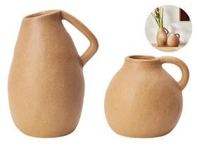 Kit Conjunto 2 Vasos Decorativos De Sala Mesa Chão Ou Estante Decoração Para Casa Ou Escritório Kit Conjunto 2 Vasos Decorativos De Sala Mesa Chão Ou Estante Decoração Para Casa Ou Escritório