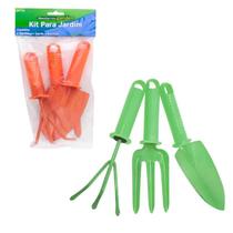 Kit Conjunto 3 Peças Ferramentas Para Jardinagem Jardim Kit Conjunto 3 Peças Ferramentas Para Jardinagem Jardim