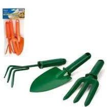 Kit Conjunto 3 Peças Ferramentas Para Jardinagem Jardim