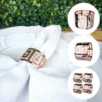 Kit Conjunto 4 Argola Anel Metal Para Guardanapo Kit Conjunto 4 Argola Anel Metal Para Guardanapo