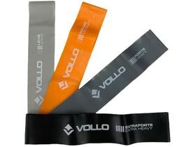 Kit Conjunto 4 Faixas De Exercicio 5cm Vollo VP1081