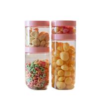 Kit Conjunto 4 Potes Organizadores Conecta Com Tampa UZ Kit Conjunto 4 Potes Organizadores Conecta Com Tampa UZ