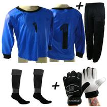 Kit Conjunto 4x1 Calca Goleiro fair azl Infantil - Playfair