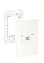 Kit Conjunto 4x2 Coaxil Antena Tv Branco Orion - Schneider Electric Kit Conjunto 4x2 Coaxil Antena Tv Branco Orion - Schneider Electric