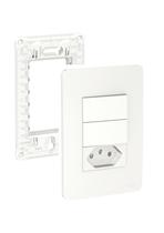 Kit Conjunto 4x2 Interrupt Paralelo Duplo Tomada 20A Orion