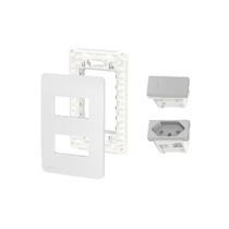 Kit Conjunto 4x2 Tomada 10A Interruptor Simp Orion Schneider Kit Conjunto 4x2 Tomada 10A Interruptor Simp Orion Schneider