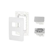 Kit Conjunto 4x2 Tomada 20A Interruptor Inte Orion Schneider Kit Conjunto 4x2 Tomada 20A Interruptor Inte Orion Schneider