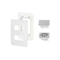 Kit Conjunto 4x2 Tomada 20A Interruptor Simp Orion Schneider Kit Conjunto 4x2 Tomada 20A Interruptor Simp Orion Schneider