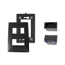 Kit Conjunto 4x2 Tomada 20A Interruptor Simples Pial Plus+
