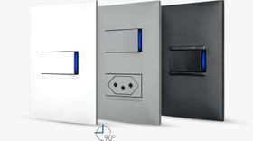 Kit Conjunto 4X2 Tomada 2PT 10A Cinza Pial Plus Mais Legrand