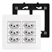 Kit Conjunto 4x4 6 Tomada 10A Pial Plus+(mais) Kit Conjunto 4x4 6 Tomada 10A Pial Plus+(mais)