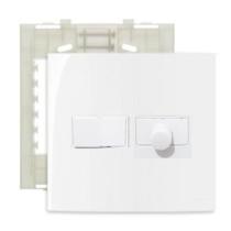 Kit Conjunto 4x4 Dimmer LED Variador Mais 1 Interruptor Paralelo Sleek