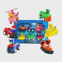 Kit Conjunto 6 Carrinhos De Fricção Com Boneco - Patrulha Canina Infantil Crianças Presente Barato Desenho Cachorro Kit Conjunto 6 Carrinhos De Fricção Com Boneco - Patrulha Canina Infantil Crianças Presente Barato Desenho Cachorro