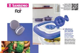 Kit Conjunto 6 Potes Herméticos Porta Alimentos Geladeira Cozinha Flor - Sanremo