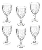 Kit Conjunto 6 Taças 340ml Incolor Transparente De Vidro - Em casa Tem Kit Conjunto 6 Taças 340ml Incolor Transparente De Vidro - Em casa Tem