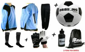Kit Conjunto 7x1 Calca Goleiro azul Infantil - TRB
