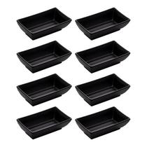 Kit Conjunto 8 Molheiras Para Shoyu Retangulares Em Melamina Culinária Japonesa Chinesa Asiática Kit Conjunto 8 Molheiras Para Shoyu Retangulares Em Melamina Culinária Japonesa Chinesa Asiática