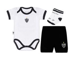 Kit Conjunto Atlético MG Body Shorts e Meia Oficial Kit Conjunto Atlético MG Body Shorts e Meia Oficial