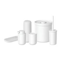 Kit conjunto banheiro lavabo 6 peças bold ou branco