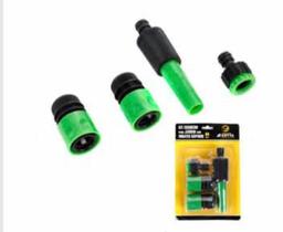 Kit Conjunto Bocal Para Mangueira Com 4 Peças Jardinagem - PMA-12 Kit Conjunto Bocal Para Mangueira Com 4 Peças Jardinagem - PMA-12