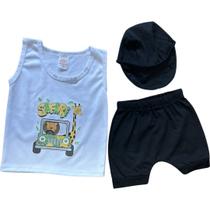 Kit Conjunto body bebe mais boné ou chapéu - Imperdível