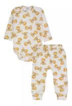 Kit Conjunto Body E Calça Bebê Pagão Canelado Longo Roupa De Bebe Kit Conjunto Body E Calça Bebê Pagão Canelado Longo Roupa De Bebe