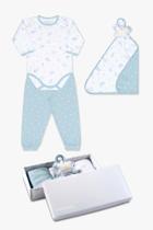 Kit conjunto body e naninha azul lar doce mar bebê P - Dedeka Kit conjunto body e naninha azul lar doce mar bebê P - Dedeka
