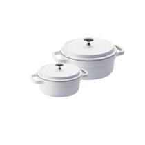 Kit Conjunto Caçarola Hercules Revestimento Ceramico Indução Branca 3L + 4,3L Kit Conjunto Caçarola Hercules Revestimento Ceramico Indução Branca 3L + 4,3L