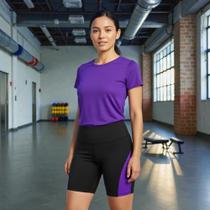 Kit Conjunto CAMISETA Blusinha DRY + SHORT LEG Legging REDINHA Suplex Corrida Academia Fitness 635