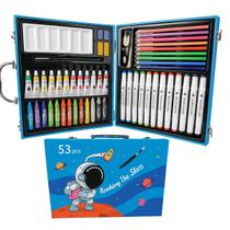 Kit Conjunto Caneta 53 peças Pintura Bobbie Estilo Touch Completa Cor:Astronauta