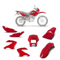 Kit Conjunto Carenagem Completo Modelo Original Nxr Bros 150 2003 2004 2005 2006 2007 2008