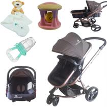 Kit Conjunto Carrinho Travel System Bebê + Acessórios Nenem