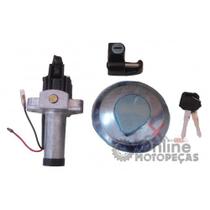 Kit Conjunto Chave Ignição Trava Capacete Tampa Tanque XR 250 Tornado Até 2005 Duas Barras